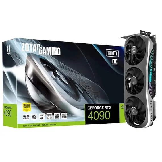ვიდეო დაფა ZOTAC GeForce RTX 4090 OC 24GB GDDR6X Trinity  - Primestore.ge
