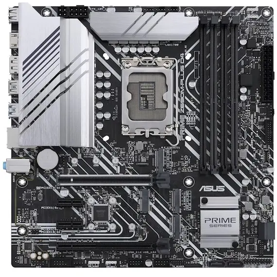 დედა დაფა ASUS PRIME Z690M-PLUS D4 s1700 Z690 4xDDR4 M.2 HDMI-DP mATX  - Primestore.ge