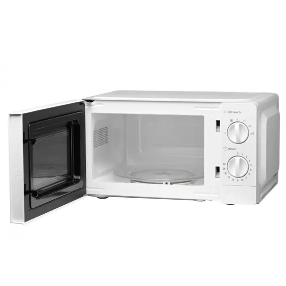 მიკროტალღური ღუმელი ARDESTO Microwave oven, 20L, mechanical control, 700W, button opening, white , 2 image - Primestore.ge