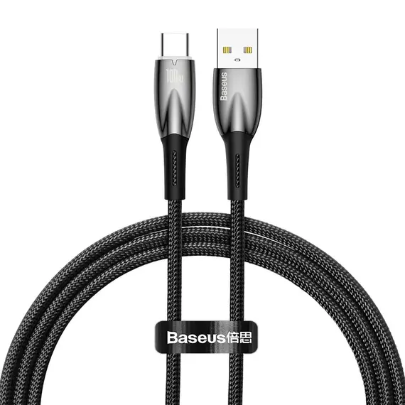 კაბელი Baseus Glimmer Series Fast Charging USB Data Cable Type-C 100W 2M CADH000501  - Primestore.ge
