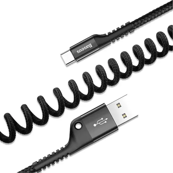 კაბელი Baseus Fish Eye Spring Data Cable CALSR-01 , 4 image - Primestore.ge