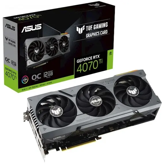 ვიდეო დაფა ASUS GeForce RTX 4070 TI 12GB GDDR6X GAMING OC TUF-RTX4070TI-O12G-GAMING  - Primestore.ge