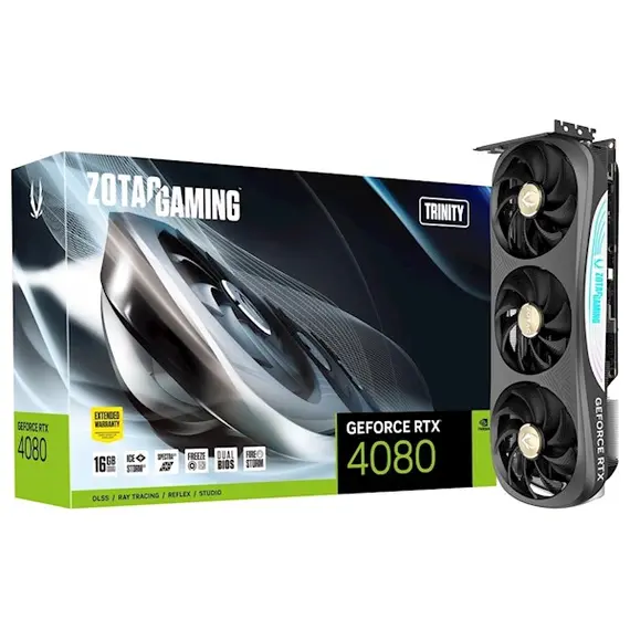 ვიდეო დაფა ZOTAC GeForce RTX 4080 16GB GDDR6X Trinity  - Primestore.ge
