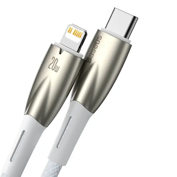 კაბელი Baseus Glimmer Series Fast Charging Data Cable Type-C To Lightning 20W 1M CADH000002 , 2 image - Primestore.ge