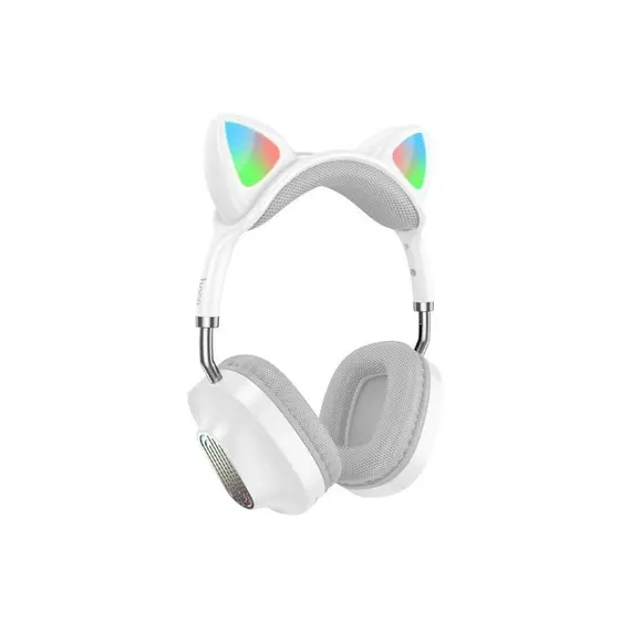 ყურსასმენი Hoco ESD13 Skill cat ear BT headphones White  - Primestore.ge