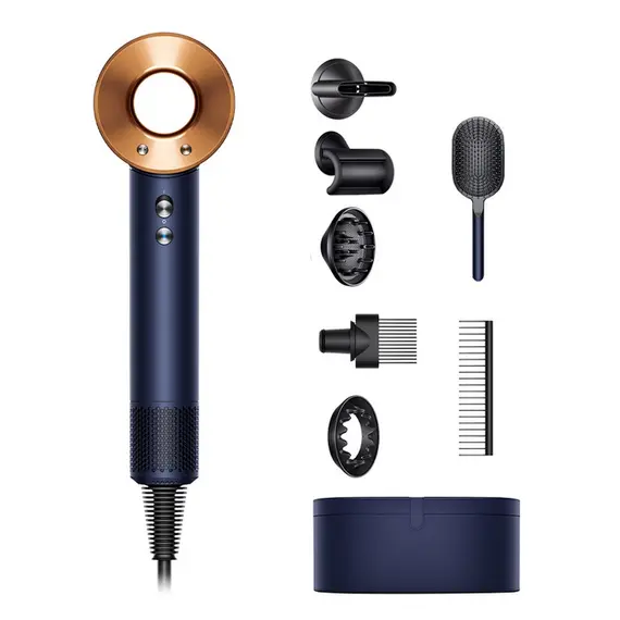 თმის საშრობი Dyson Supersonic Hair Dryer HD07 Gift Edition - Prussian Blue/Rich Copper  - Primestore.ge