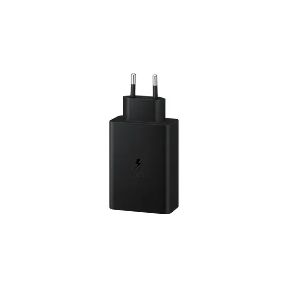 სმარტფონის დამტენი Samsung 65W PD 3.0, 2xUSB-C, USB-A (w/o cable) black (EP-T6530NBEGRU) , 2 image - Primestore.ge