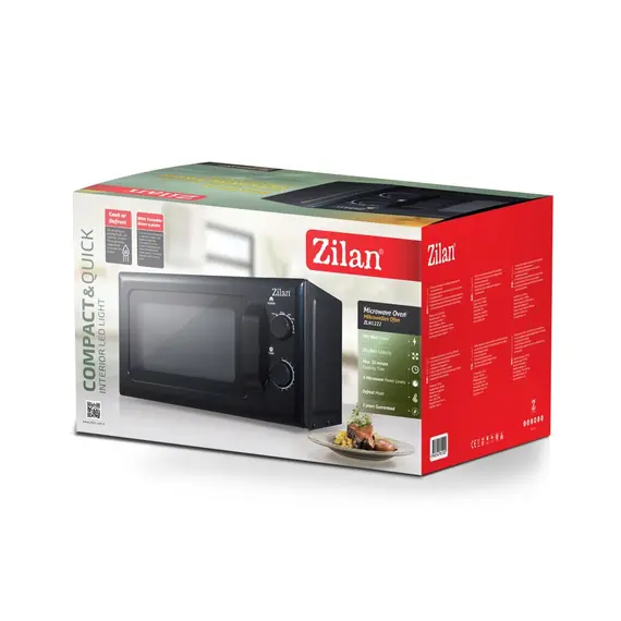 მიკროტალღური ღუმელი Zilan ZLN1222 , 2 image - Primestore.ge