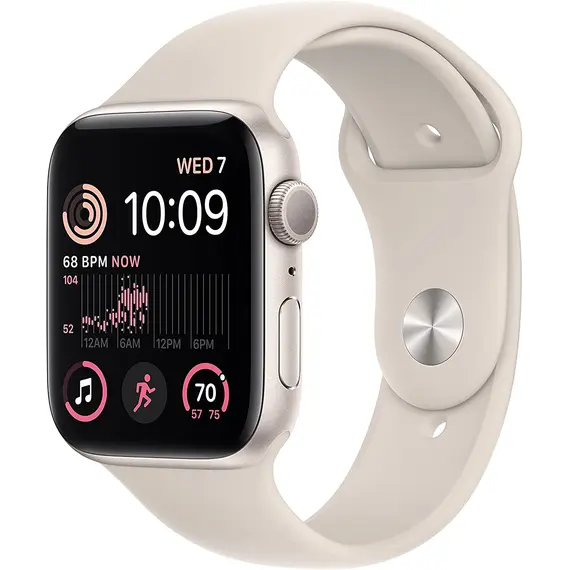 სმარტ საათი Apple Watch Series SE 2 GPS 44mm Starlight Aluminum Case With Sport Band MNTD3 S/M  - Primestore.ge