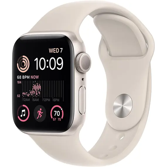 სმარტ საათი Apple Watch SE 2 GPS 40mm Starlight Aluminium Case with Starlight Sport Band Regular  - Primestore.ge