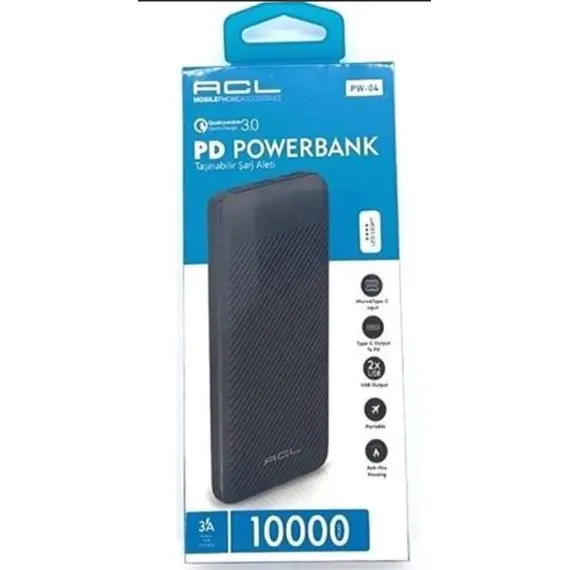 პორტატული დამტენი ACL PW-04 10000 MAH  - Primestore.ge