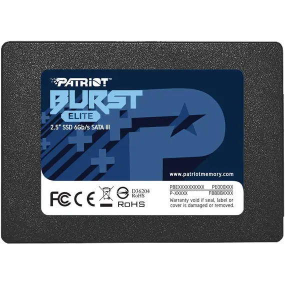 მყარი დისკი SSD SATA2.5'' 240GB BURST E PBE240GS25SSDR PATRIOT  - Primestore.ge