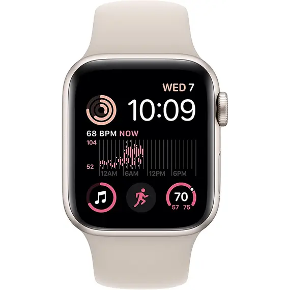 სმარტ საათი Apple Watch SE 2 GPS 40mm Starlight Aluminium Case with Starlight Sport Band Regular , 2 image - Primestore.ge