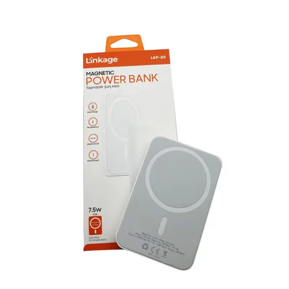 მაგნიტური პორტატული დამტენი LINKAGE LKP-20 , 2 image - Primestore.ge