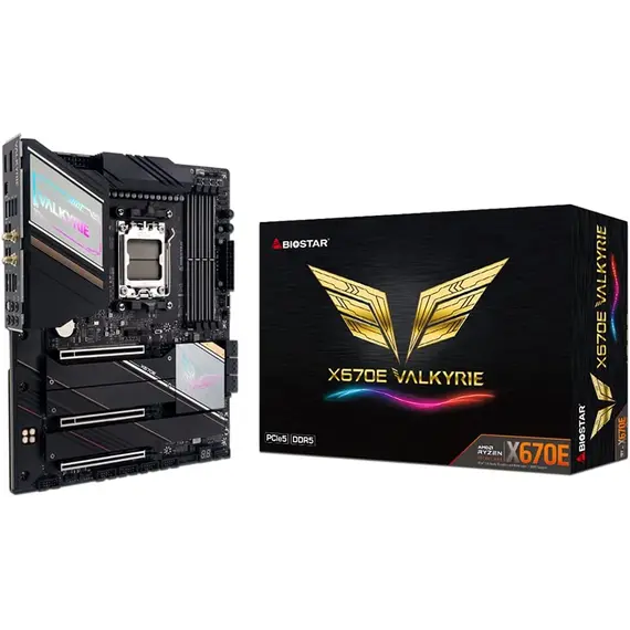 დედა დაფა BIOSTAR X670E VALKYRIE  - Primestore.ge