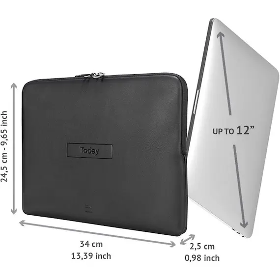 ლეპტოპის ჩანთა TUCANO TODAY SLEEVE 11"/12" BLACK , 4 image - Primestore.ge