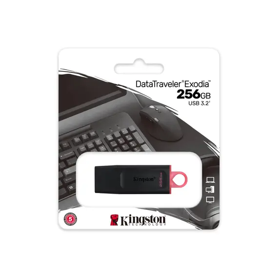 USB ფლეშ მეხსიერება kingston DTX 256GB USB3.2 Gen 1 DataTraveler Exodia , 3 image - Primestore.ge