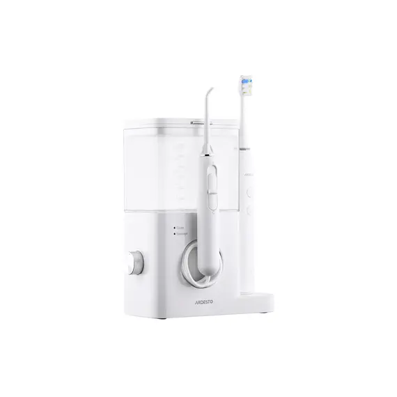 ირიგატორი + კბილის ელექტრო ჯაგრისი Ardesto OI-R600WTB Oral Irrigator 600ml + Electric Toothbrush white 2 in 1 , 2 image - Primestore.ge