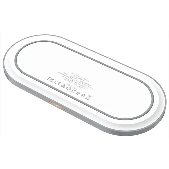პორტატული დამტენი Hoco Handsome 3-in-1 Wireless Fast Charger CW24 , 2 image - Primestore.ge