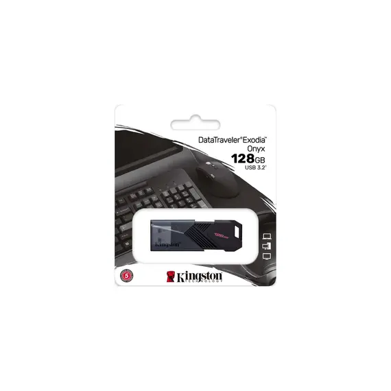 USB ფლეშ მეხსიერება Kingston 128GB DataTraveler Exodia Onyx USB Flash Drive (DTXON/128GB) , 3 image - Primestore.ge