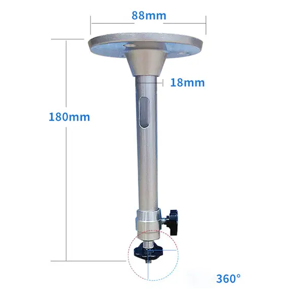 Projector hanger Allscreen CS-302B, Ceiling Mount For Projector, 180mm, Silver, 2 image