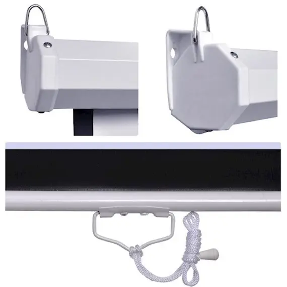 პროექტორის ეკრანი ALLSCREEN MANUAL PROJECTION SCREEN 160X160CM HD FABRIC CWP-6363 , 3 image - Primestore.ge