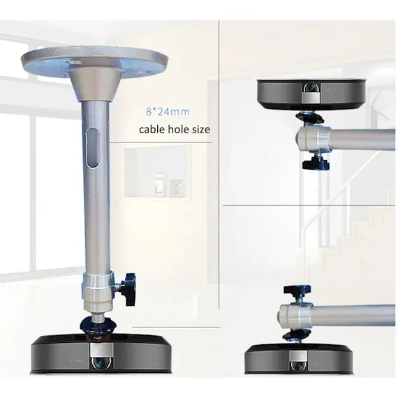 Projector hanger Allscreen CS-302B, Ceiling Mount For Projector, 180mm, Silver, 3 image