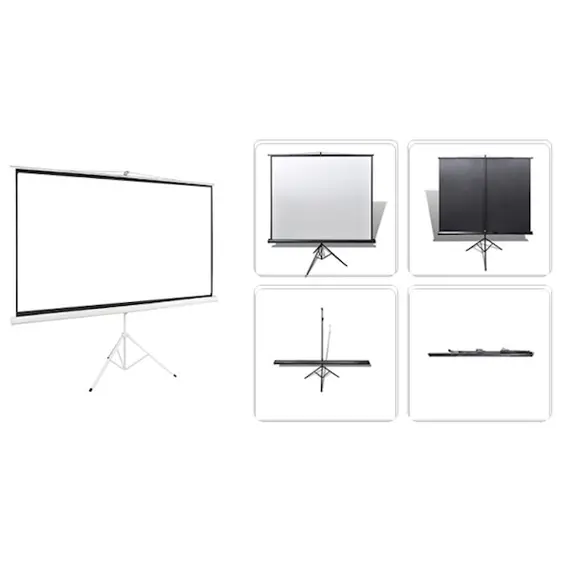 პროექტორის ეკრანი ALLSCREEN TRIPOD PROJECTION SCREEN 125X125CM HD FABRIC 75 inch CTP-5050 , 3 image - Primestore.ge