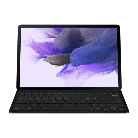 ტაბის ქეისი და კლავიატურაSamsung Book Cover Keyboard w/o Touch Pad Tab S8+ | S7+ | S7 FE  Black (EF-DT730BBRGRU) - Primestore.ge
