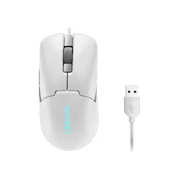 მაუსი Lenovo Legion M300s RGB Gaming Mouse (Glacier White)  - Primestore.ge