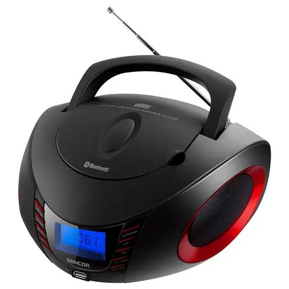 Audio system SENCOR SPT 3600 BR BOOMBOX WITH CD, BT, MP3, USB, AUX AND FM RADIO