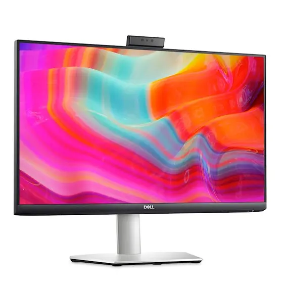 Monitor Dell S2422HZ, 24", FHD, IPS, HDMI, DP, USB-C, AMD FreeSync, Video Conferencing Monitor, Silver, 3 image