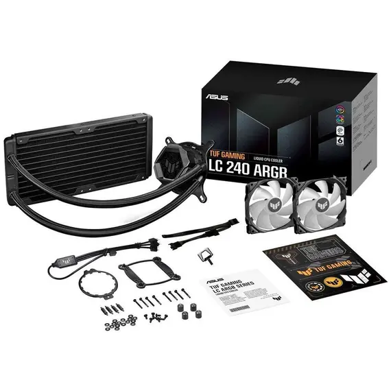 ქულერი ASUS TUF GAMING LC 240 ARGB Intel: LGA 115x, LGA 1700, 1200;AMD: AM4, AM4, ARGB , 5 image - Primestore.ge