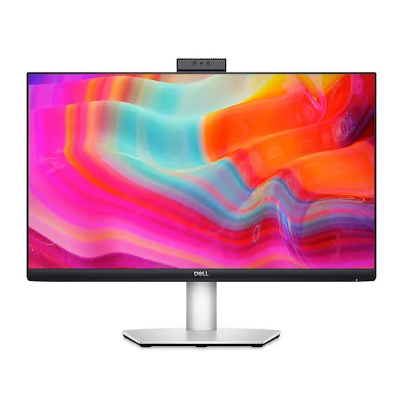 Monitor Dell S2422HZ, 24", FHD, IPS, HDMI, DP, USB-C, AMD FreeSync, Video Conferencing Monitor, Silver