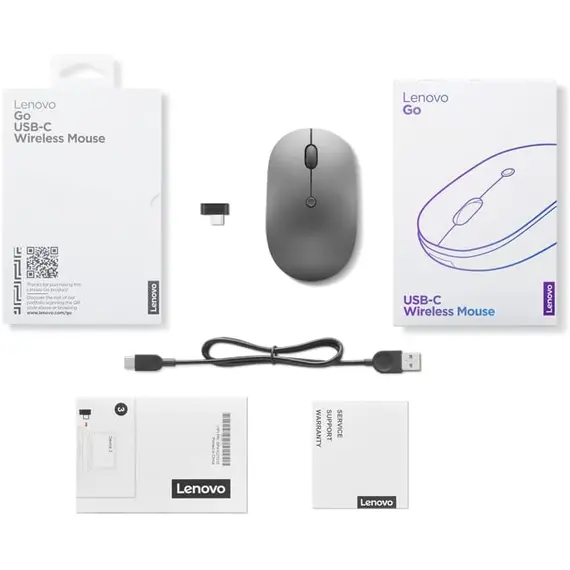 მაუსი Lenovo Go USB-C Wireless Mouse , 5 image - Primestore.ge