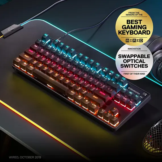 კლავიატურა SteelSeries Keyboard Apex 9 TKL US , 2 image - Primestore.ge