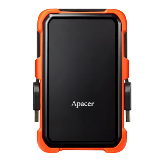 გარე მყარი დისკი Apacer 2.5" USB 3.1 1TB AC630 IP55 Black/Orange  - Primestore.ge