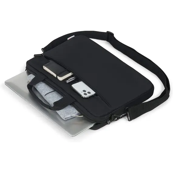 Notebook bag Dicota Slim Case BASE XX Laptop Slim Case 14-15.6" Black, 3 image