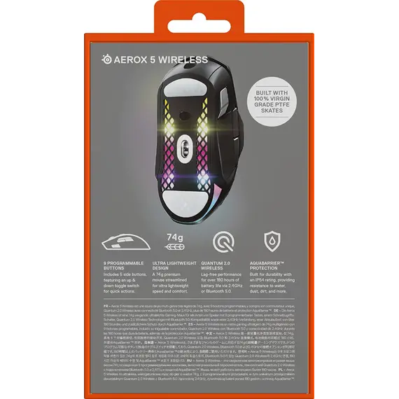 მაუსი SteelSeries Heasdset Aerox 5 Wireless , 4 image - Primestore.ge