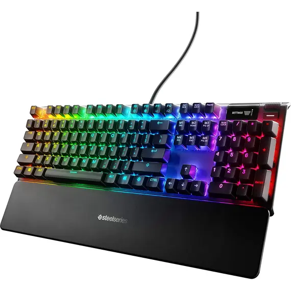 კლავიატურა SteelSeries Keyboard Apex 7 RGB 106key Brown Switch USB EN Black  - Primestore.ge