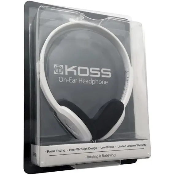ყურსასმენი Koss Headphones KPH8w On-Ear White - Primestore.ge