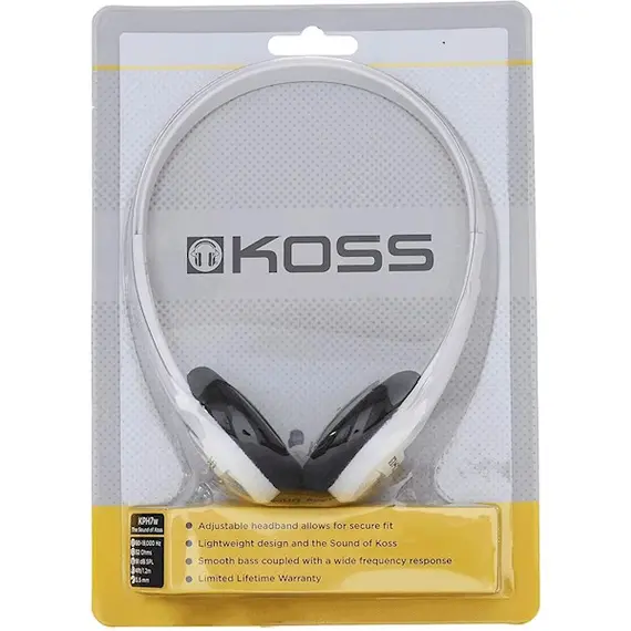 ყურსასმენი Koss Headphones KPH7w On-Ear White - Primestore.ge