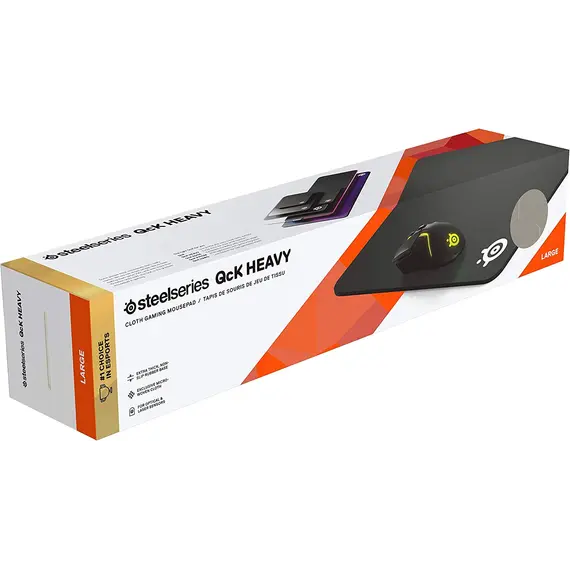 SteelSeries Mouse Pad QcK Heavy Large Black (450x400x6mm), 4 image