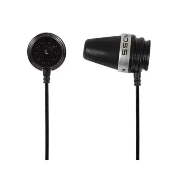 ყურსასმენი Koss Headphones Spark Plug VCk Noise Isolating Black - Primestore.ge