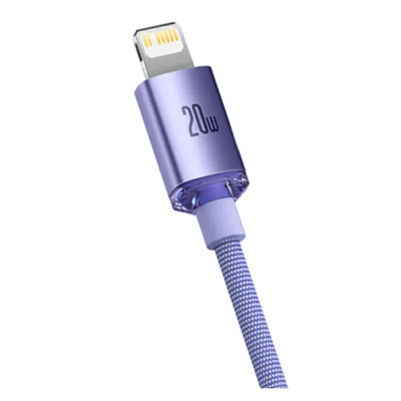 კაბელი Baseus Crystal Shine Series Fast Charging Data Cable Type-C to IP 20W 1.2m CAJY000205 , 3 image - Primestore.ge