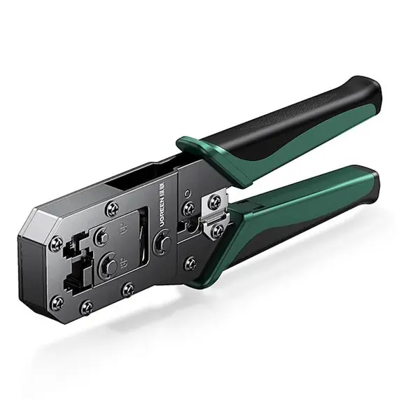 ჯეკონატორი UGREEN NW136 (70683) Crimping Tool, Black/Green  - Primestore.ge