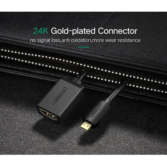 HDMI ადაპტერი UGREEN 20134 Micro HDM Imale to HDMI female adapter cable - Primestore.ge