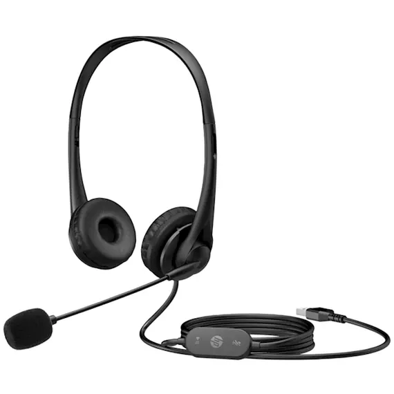 ყურსასმენი HP 428H5AA G2, Headset, Wired, USB, Black , 2 image - Primestore.ge
