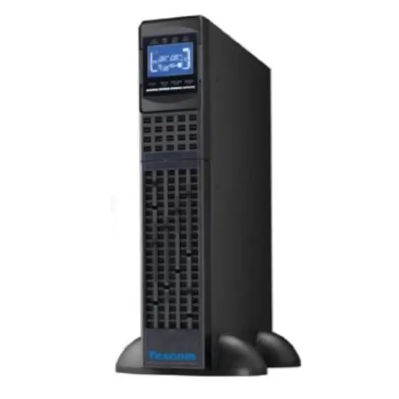 უწყვეტი კვების წყარო Tescom TEOS 6RT 3kVA 1/1 Rackmount Series UPS Shuko socket, 16x12V 7Ah Battery  - Primestore.ge