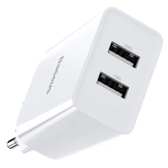 Adapter Baseus Speed Mini Dual U Charger 10.5W EU CCFS-R02, 3 image